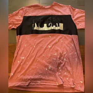 Men's Pink and Black Graphic Tee